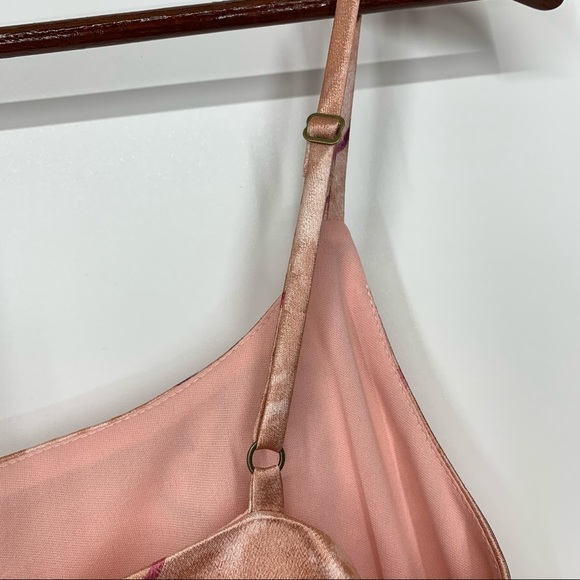 Wild Fable Pink & Purple Sheen Flower Print Y2K Style Spaghetti Strap Dress Nwt - Picture 8 of 16